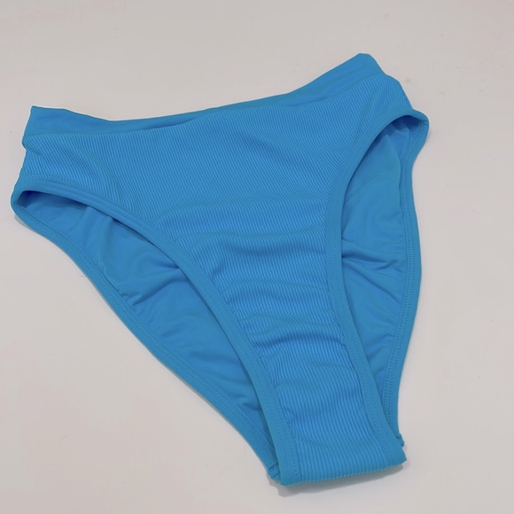 L Space Bikini Womens Frenchi Blue Bitsy Cut Swim Bottom Small - Picture 1 of 9